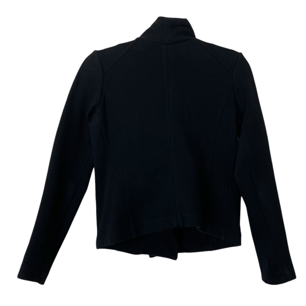 Vince Scuba Black Knit Moto Jacket Size Small - Picture 8 of 12